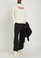 Cole Buxton Rodeo Printed Cotton T-shirt White