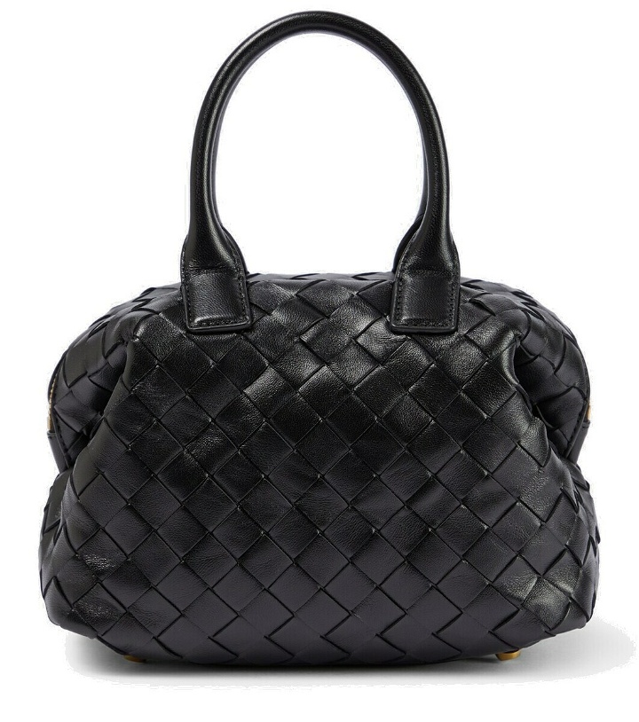 Photo: Bottega Veneta Bauletto Mini leather tote bag