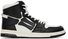 AMIRI Black & White Skel Top Hi Sneakers