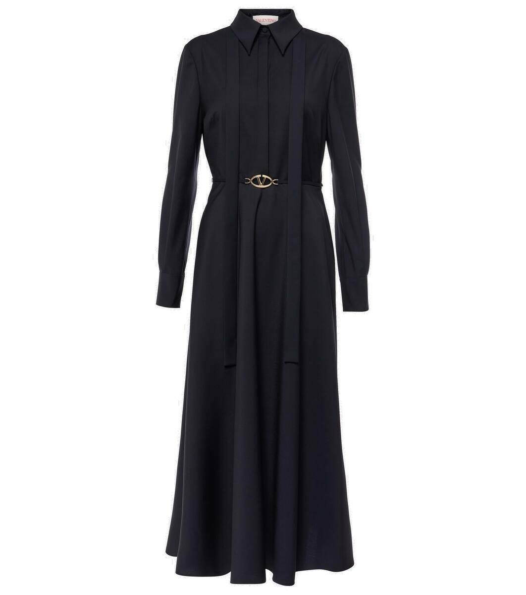 ワンピース VALENTINO TURQUOISE WOOL BLEND DRESS Valen Maxi Dress | Jade Multi