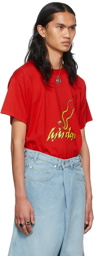 LU'U DAN SSENSE Exclusive Red Serpent T-Shirt