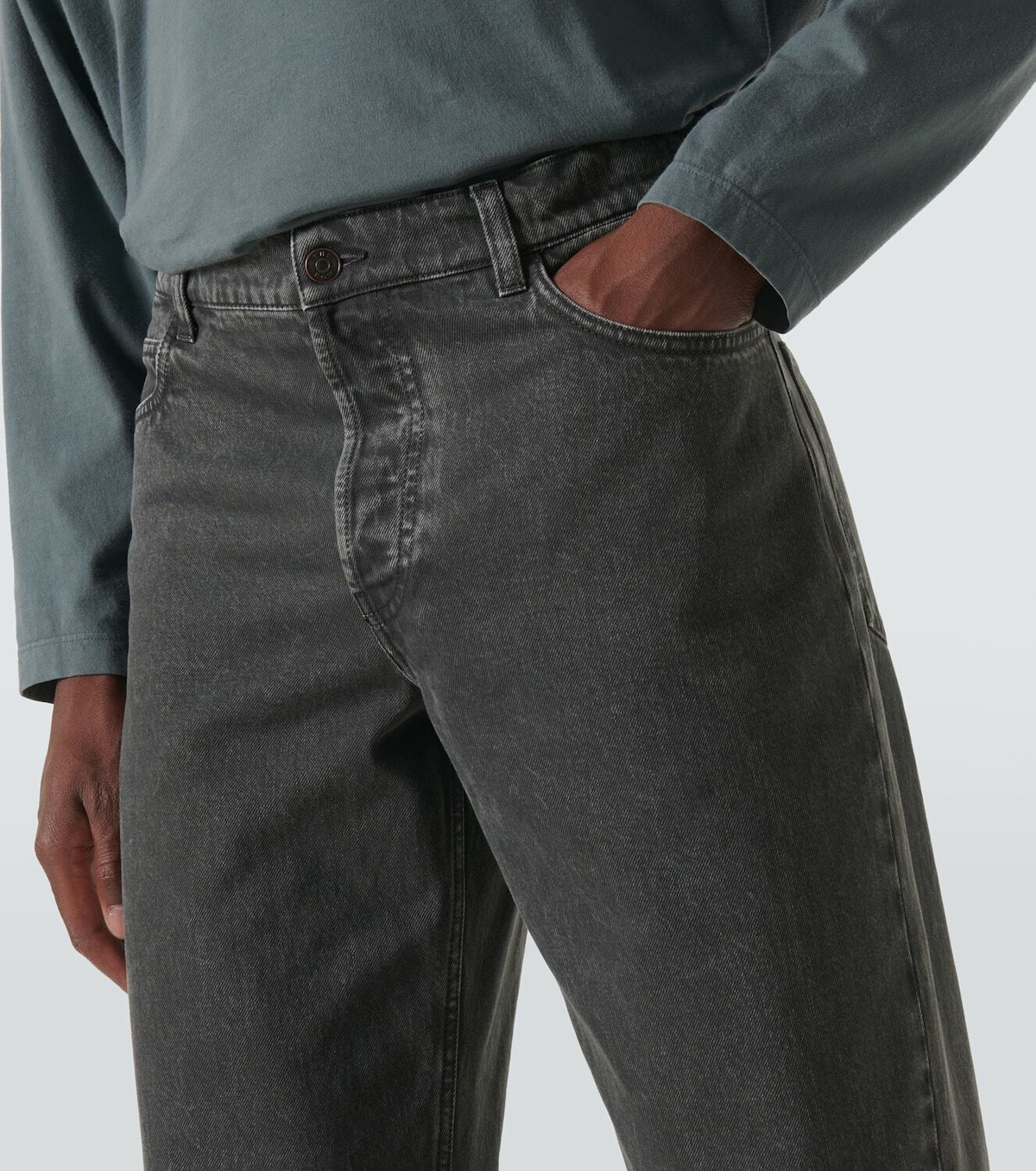 THE ROW Ross Jean ストレートデニム M THE ROW Men's Ross Topstitch Jeans - Bergdorf Goodman