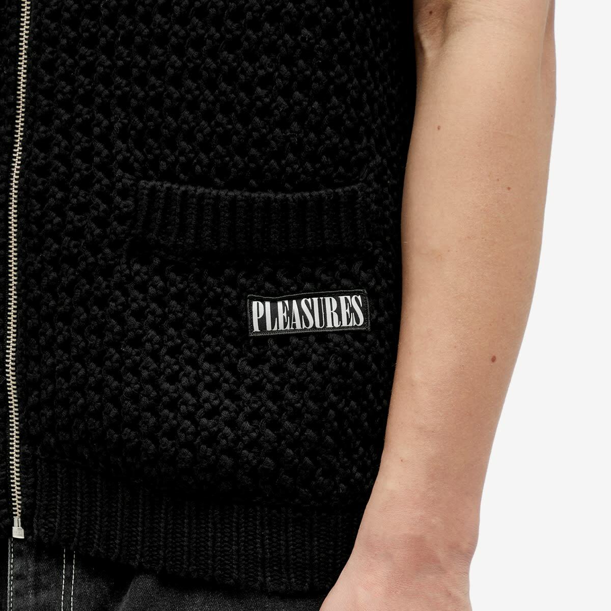 Pleasures Men's Hombre Cardigan Vest in Black
