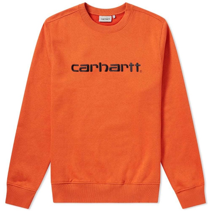 Photo: Carhartt Crew Sweat Orange