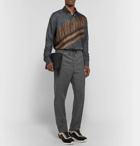 Fendi - Wool-Flannel Drawstring Trousers - Men - Gray