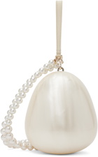 Simone Rocha SSENSE Exclusive Off-White Pearl Egg Pouch