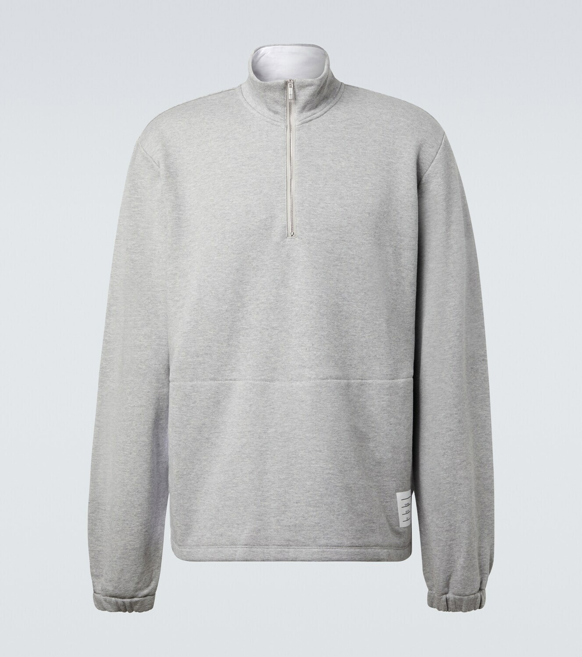 Thom Browne 4-Bar cotton jersey half-zip sweatshirt