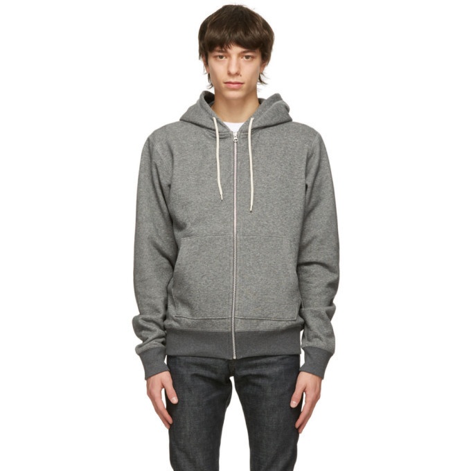 Photo: Naked and Famous Denim Grey Heavyweight Hoodie
