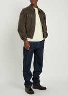 Represent Roscoe Logo-appliquéd Cotton-twill Bomber Jacket Brown