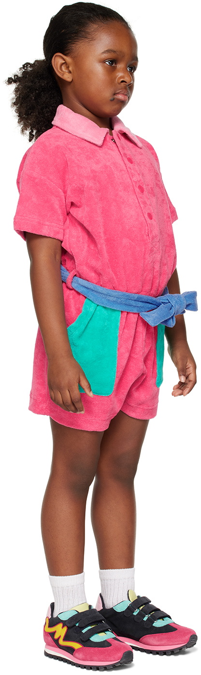Marc Jacobs Kids Pink Belted Romper