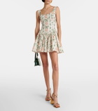 Agua by Agua Bendita Pluma floral corset cotton dress