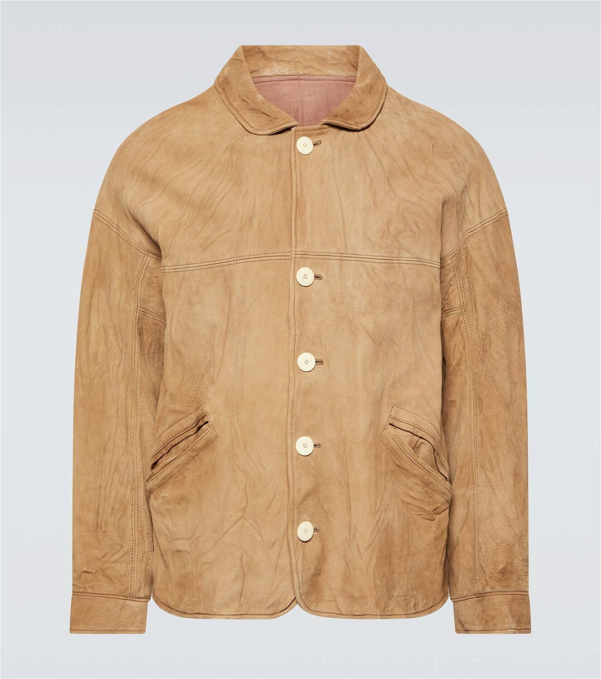 Visvim Eton leather field jacket