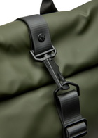 Rains Rolltop Waterproof Backpack - Green - One Size