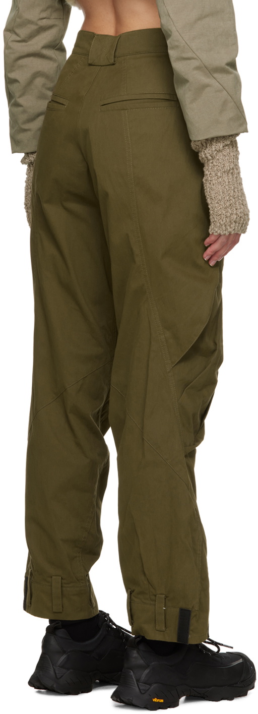 Hyein Seo Khaki Cargo Trousers