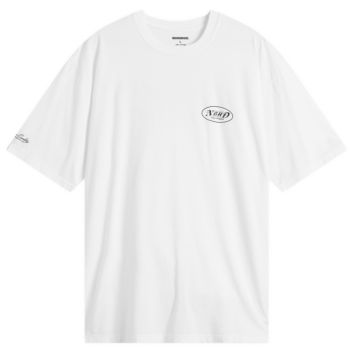 Neighborhood Men's SS-10 T-Shirt in White Neighborhood