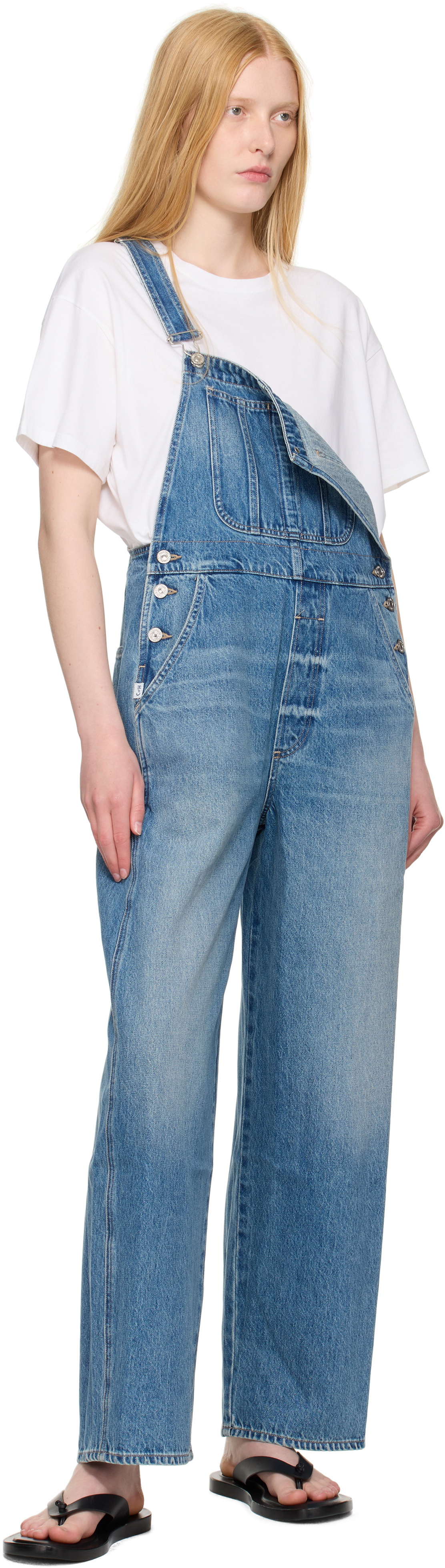 Citizens of Humanity Blue Freya Denim Overalls
