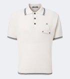 Jacquemus Voilier waffe-knit silk and cotton polo shirt