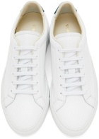 Common Projects White & Green Retro Low Sneakers
