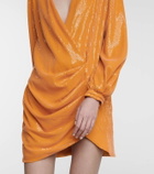 Halpern Sequined minidress