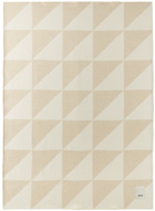 Tekla Beige & White Cashmere Tiles Blanket