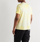 Champion - Logo-Embroidered Tie-Dyed Cotton-Jersey T-Shirt - Yellow