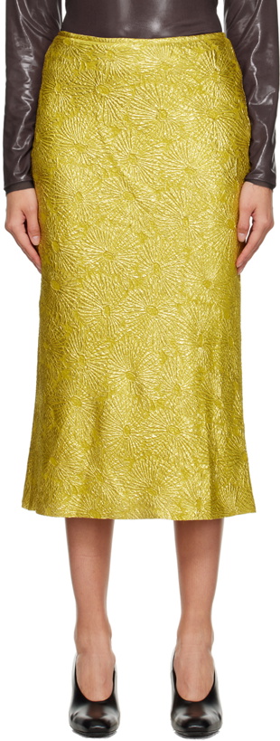 Photo: Dries Van Noten SSENSE Exclusive Gold Midi Skirt