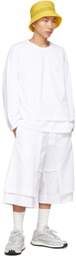 Craig Green White Eyelet Long Sleeve T-Shirt