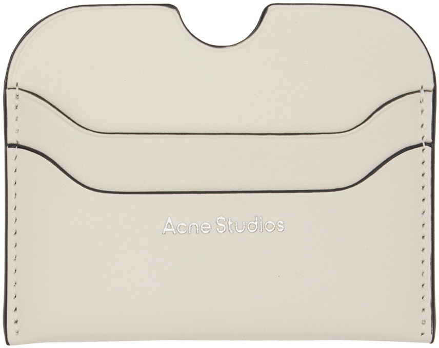 Photo: Acne Studios Off-White Leather Card Holder