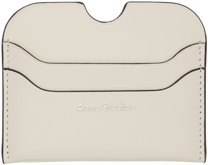 Photo: Acne Studios Off-White Leather Card Holder