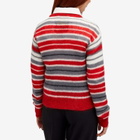 Marni Women's Sweatshirt in Stripe in Neutral Grey