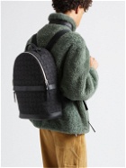 Loewe - Leather-Trimmed Logo-Jacquard Canvas Backpack