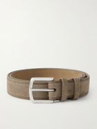 George Cleverley - 3cm Suede Belt - Brown