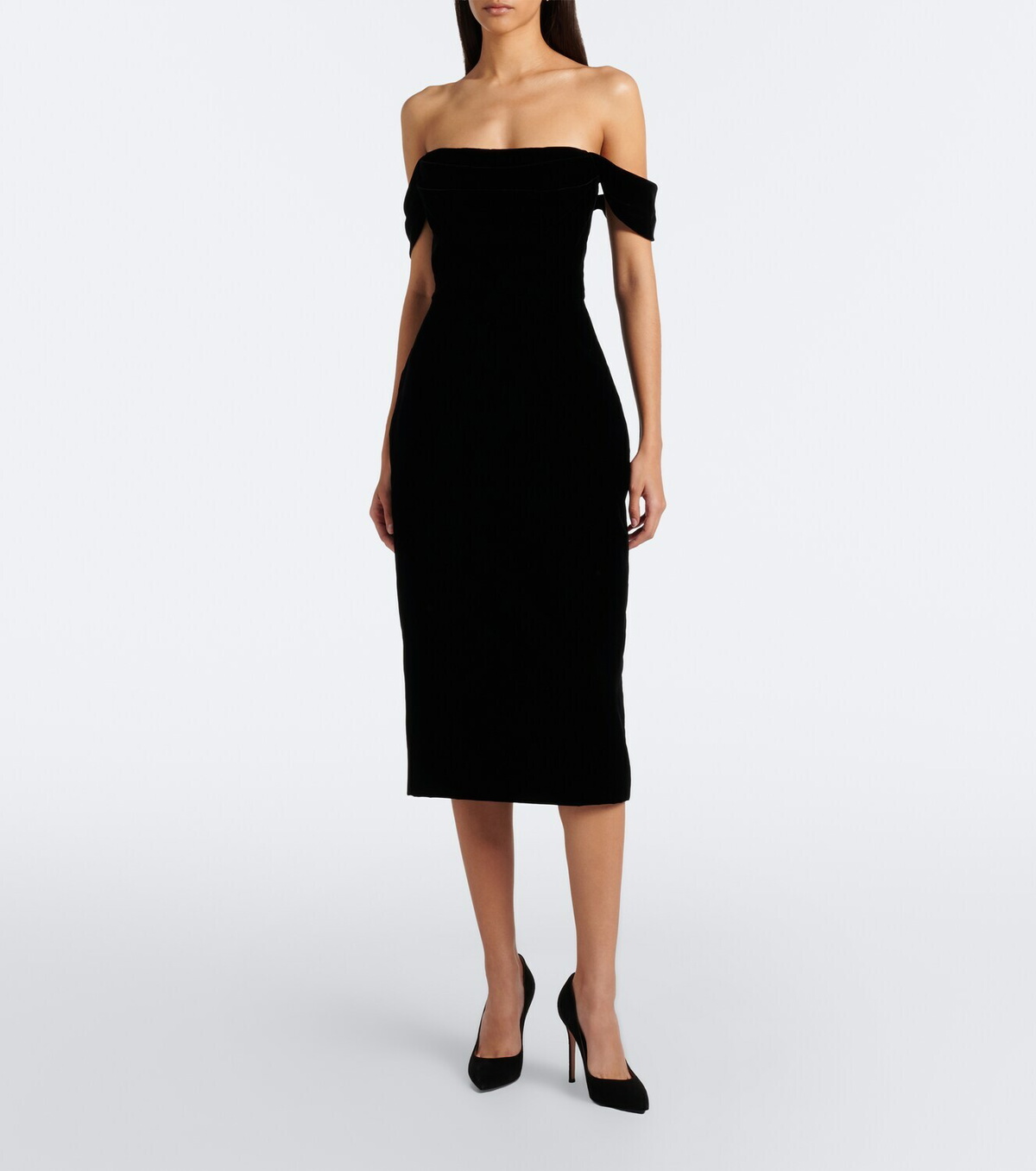 Carolina Herrera Off-shoulder midi dress