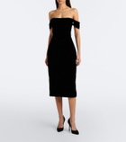 Carolina Herrera Off-shoulder midi dress