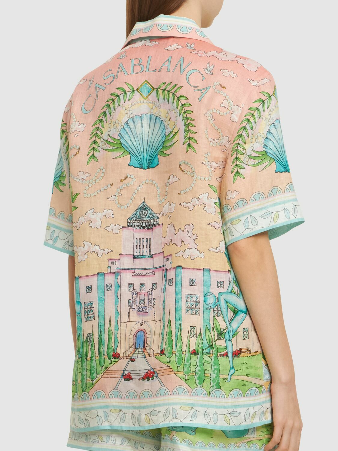 CASABLANCA Printed Linen Shirt Casablanca