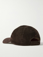 Loro Piana - Embroidered Storm System® Cotton-Blend Corduroy Baseball Cap - Brown