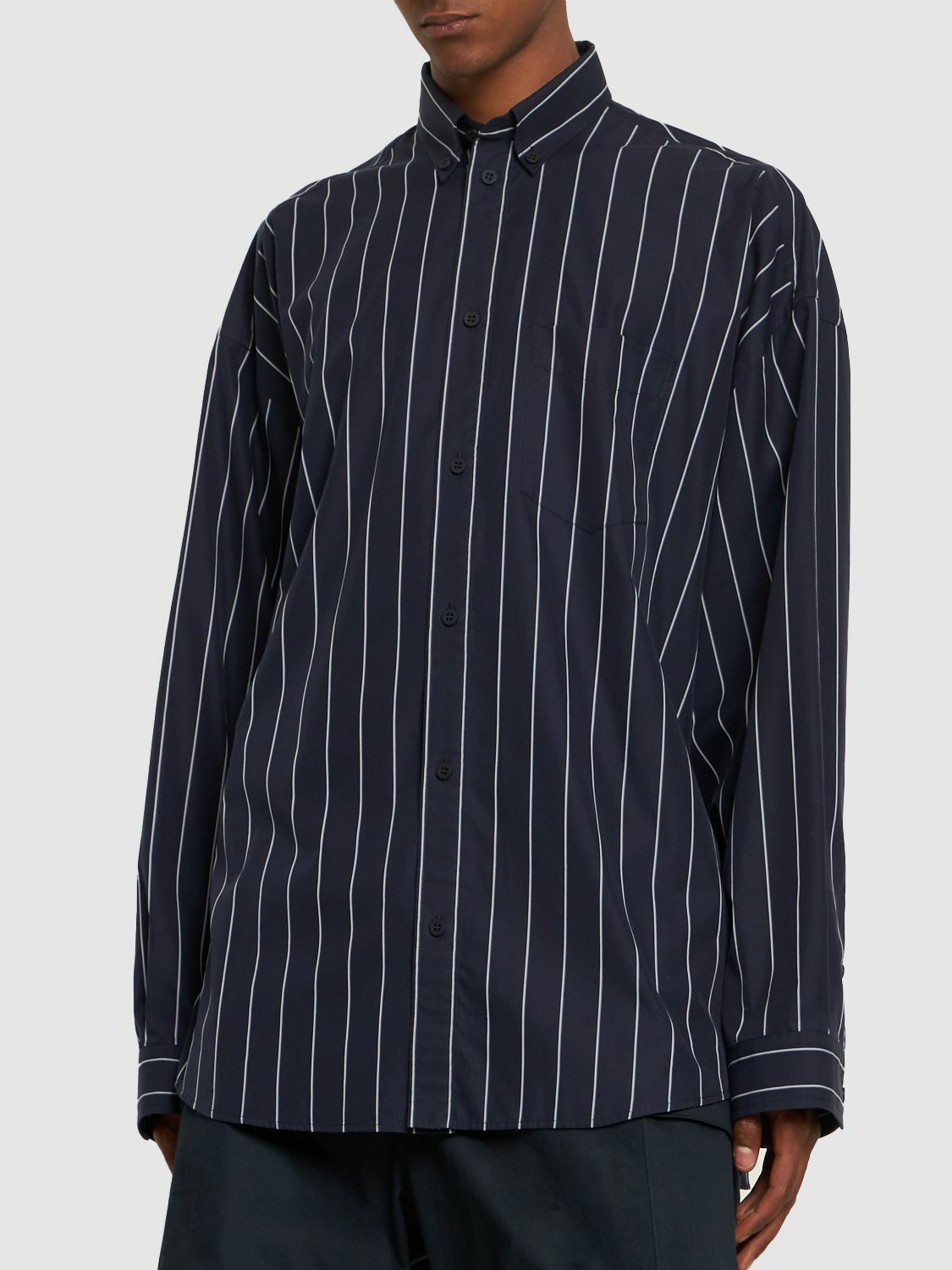 トップス BALENCIAGA Oversized Stripe shirt xxs BALENCIAGA - Striped Oversized Cotton Blend Shirt Balenciaga