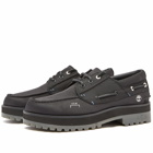 A-COLD-WALL* x Timberland 3 Eye Lug Boat Shoe in Black