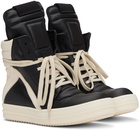 Rick Owens Black Porterville Geobasket Sneakers