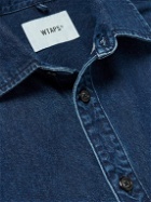 WTAPS - Wcpo Logo-Appliquéd Denim Shirt - Blue
