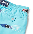 Vilebrequin - Mistral Mid-Length Embroidered Swim Shorts - Men - Blue