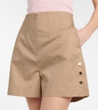 Dorothee Schumacher - Sporty Power high-rise cotton shorts