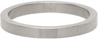 Maison Margiela Silver Polished Logo Ring