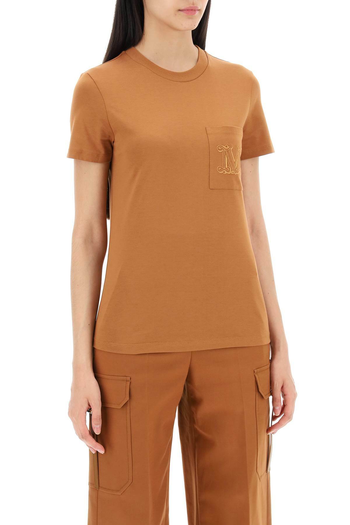 MAX MARA mannpapaya t-shirt with Brown