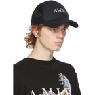 Amiri Black Logo Trucker Hat