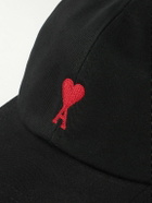 AMI PARIS - Logo-Embroidered Cotton-Twill Baseball Cap