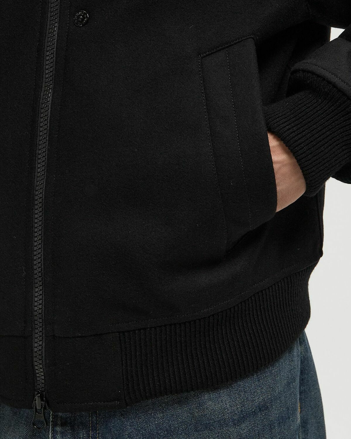 Stone Island GHOST BOMBER Black Mens Bomber Jacket