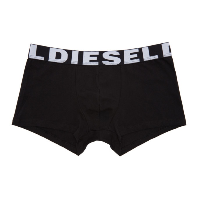 Photo: Diesel Three-Pack Pink and Green UMBX-Shawn Boxers