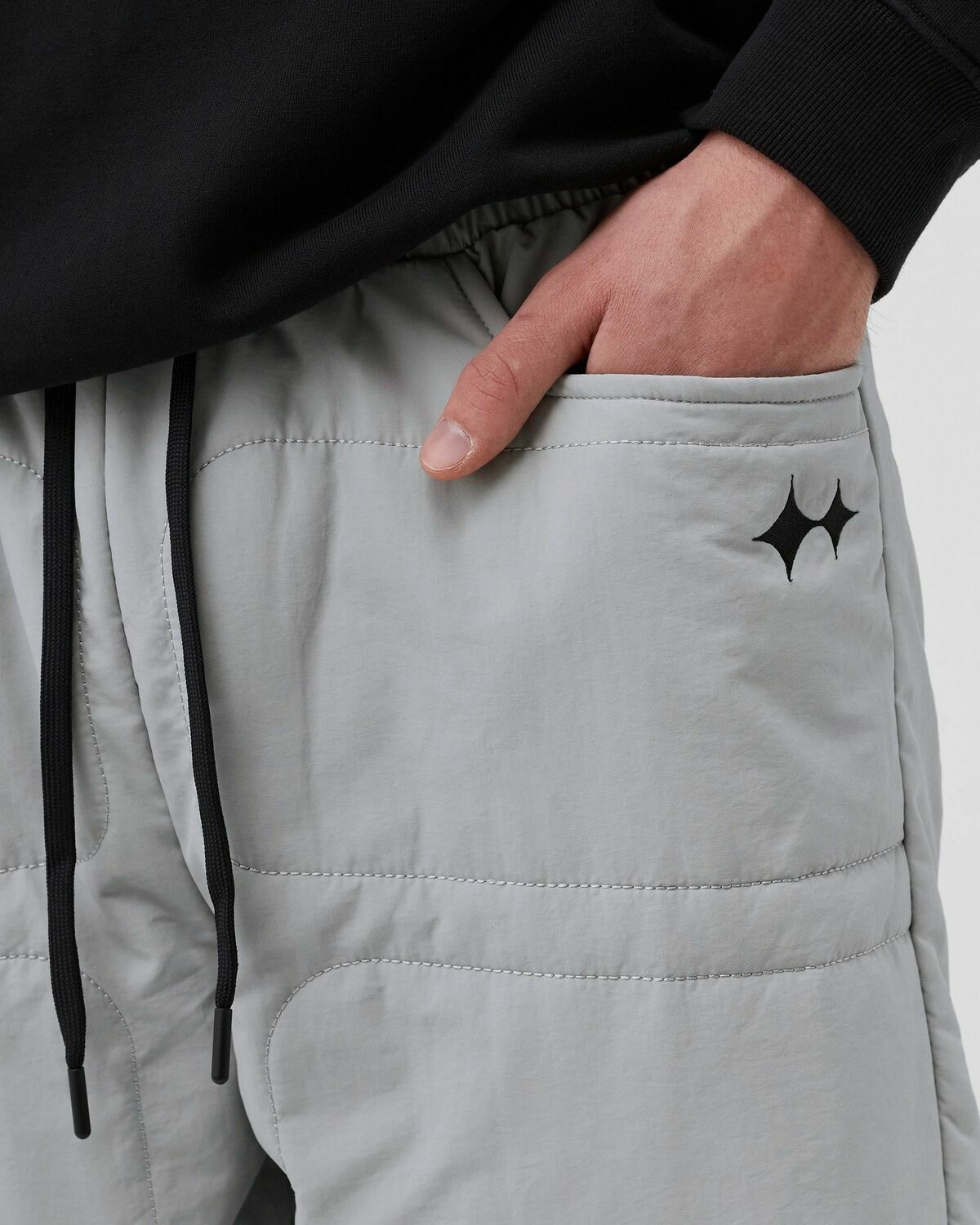 Bstn Brand Padded Pants Grey - Mens - Casual Pants