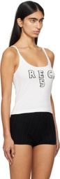 Bode White Chantale Tank Top